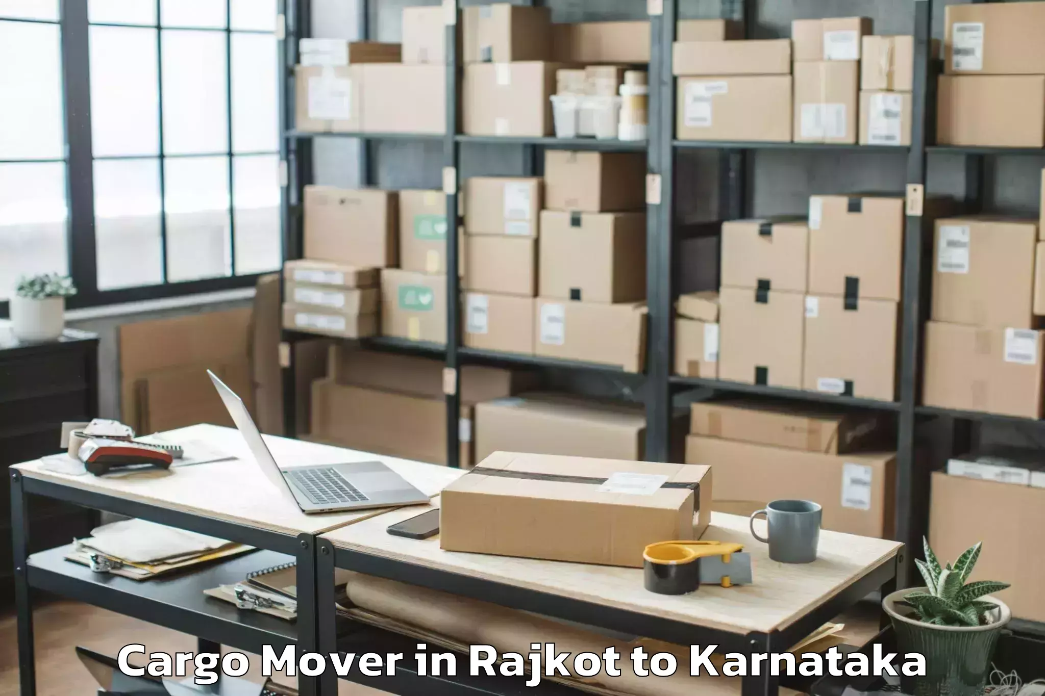 Top Rajkot to Gadag Betageri Cargo Mover Available